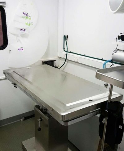 Exam table: Mobile Pet Hospital in Rennselaer